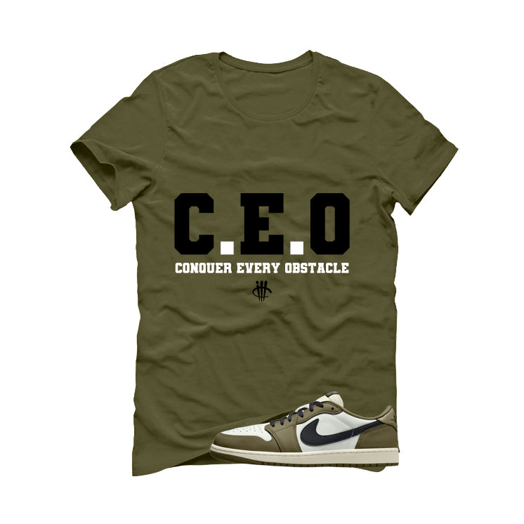 Air Jordan 1 Low OG Medium Olive Matching T-Shirt, Sweatshirts & Hoodies Military Green T-Shirt (Ceo)| illcurrency