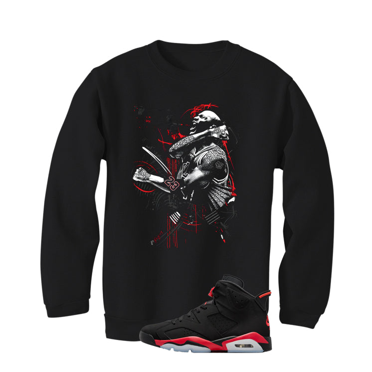Air Jordan 6 Reverse Infrared Matching T-Shirt, Sweatshirts & Hoodies Black T-Shirt (Jordan)| illcurrency