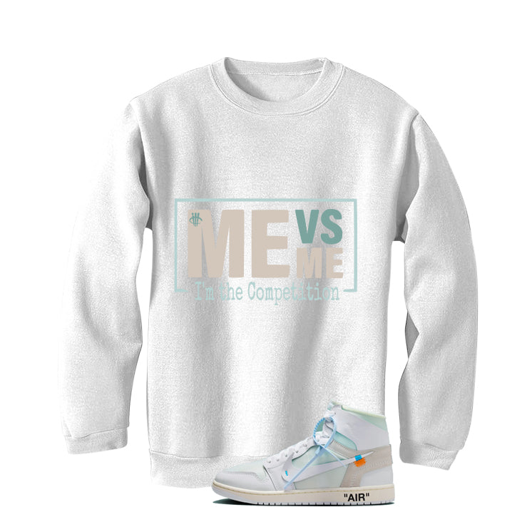 Off-White x Air Jordan 1 High OG Alaska Matching T-Shirt, Sweatshirts & Hoodies White T-Shirt (Me Vs Me)| illcurrency