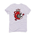 Air Jordan 4 "Red Cement" White T-Shirt (HALF KING BEAR)