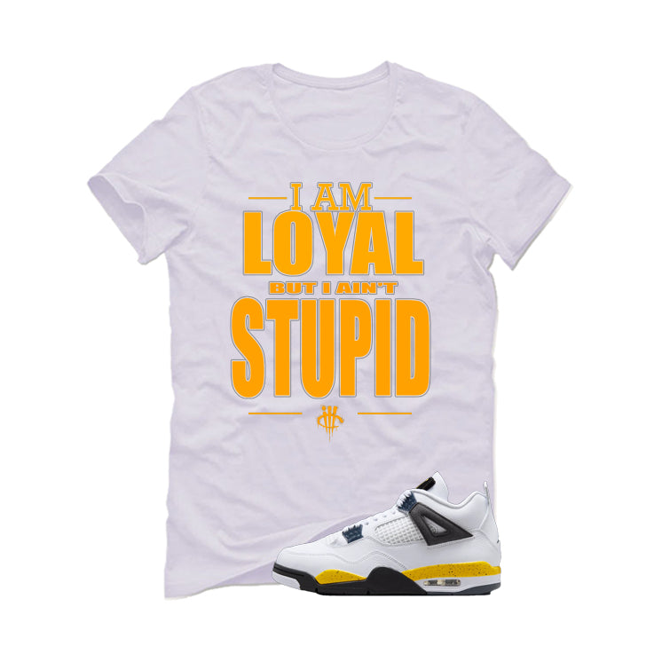 Air Jordan 4 Tour Yellow Matching T-Shirt White T-Shirt (Loyal)| illcurrency