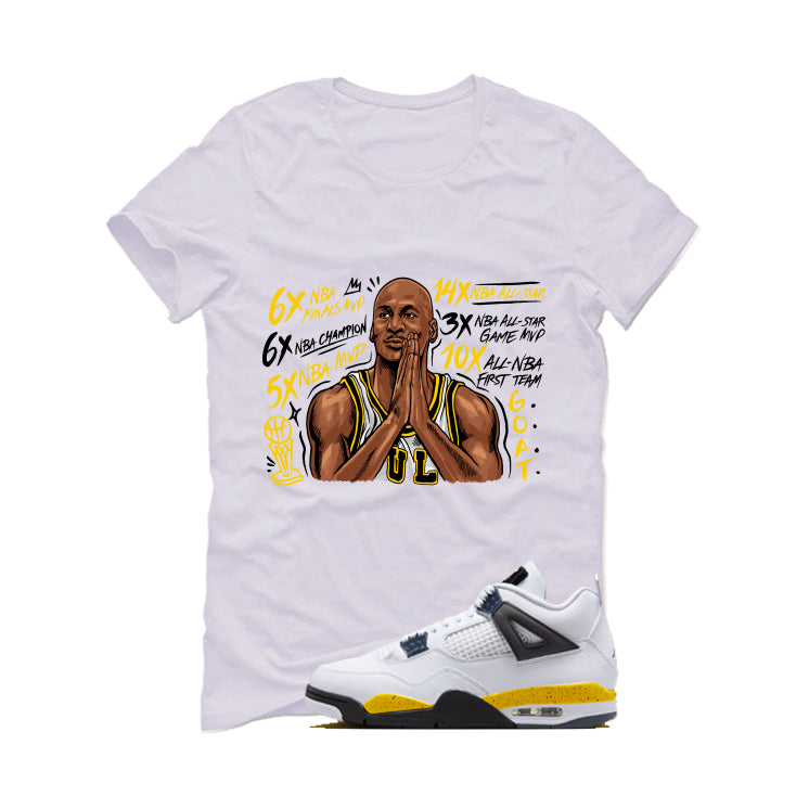 Air Jordan 4 Tour Yellow Matching T-Shirt 6x