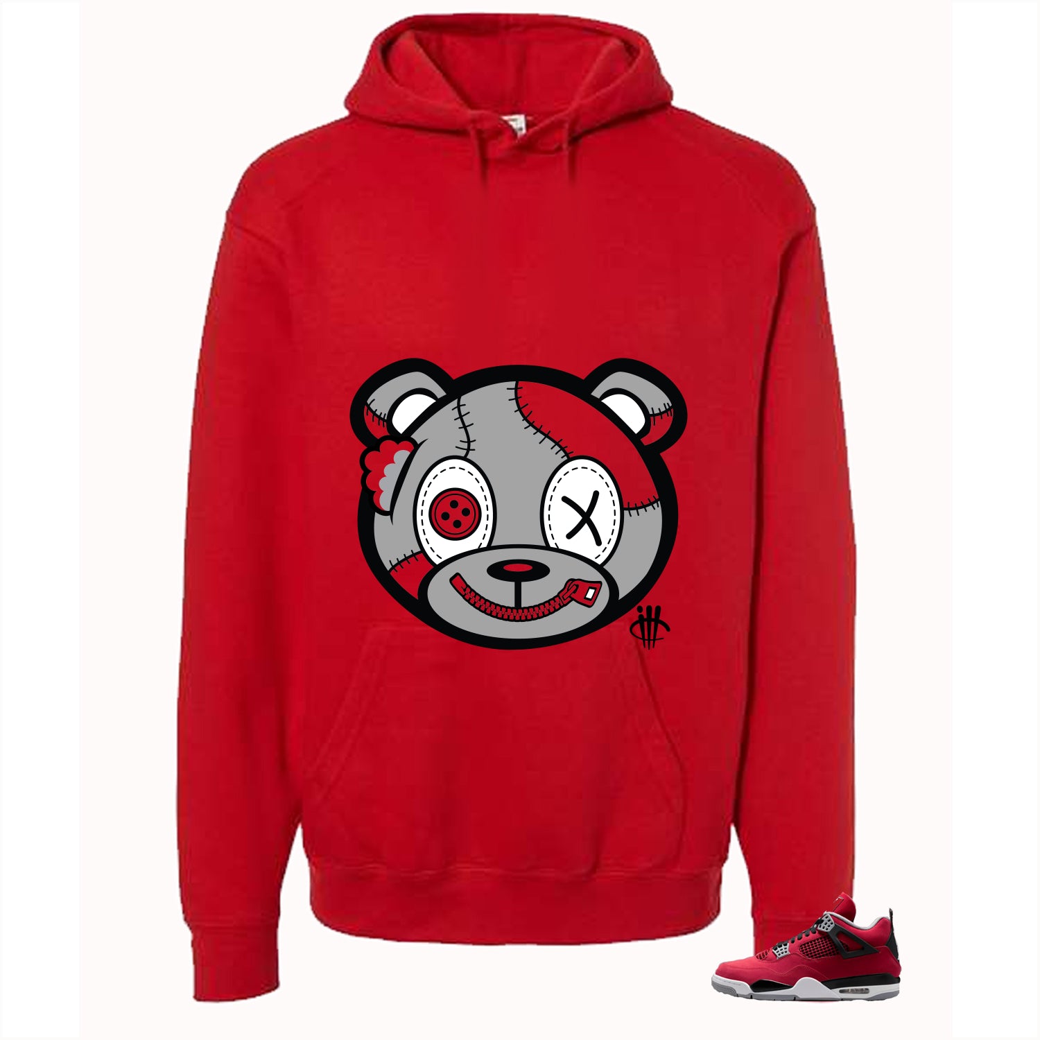 Air Jordan 4 Toro Bravo Matching T-Shirt, Sweatshirts, & Hoodies Red T-Shirt (Stitched Up Teddy)| illcurrency