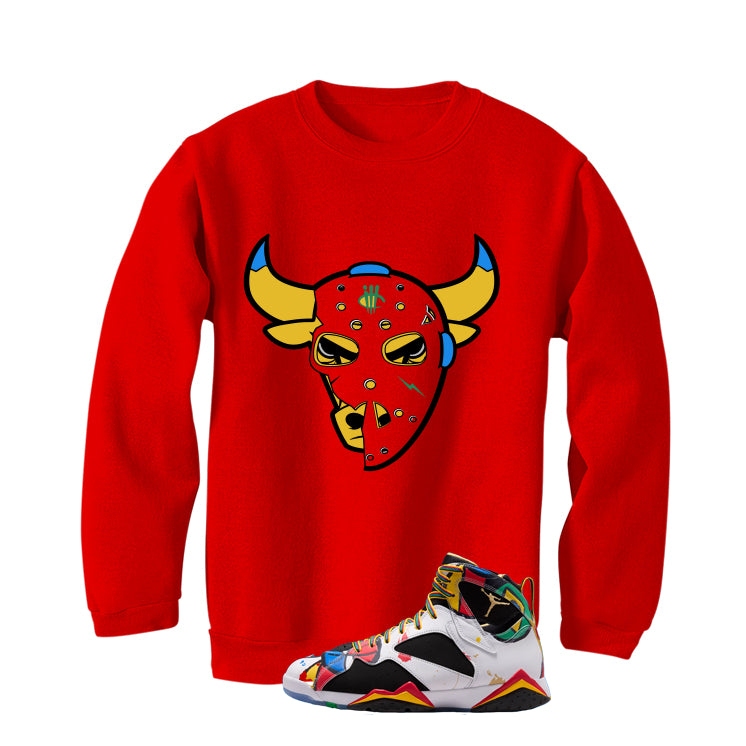 Air Jordan 7 Miro Matching T-Shirt Red T-Shirt (Jason Mask)| illcurrency