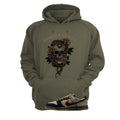 Nike Dunk Low Frankenstein Matching T-Shirt, Sweatshirts & Hoodies Military Green T-Shirt (Snake skeleton rose)