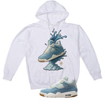 Air Jordan 4 Denim Worn Blue White T-Shirt (Splash Shoe)| illcurrency