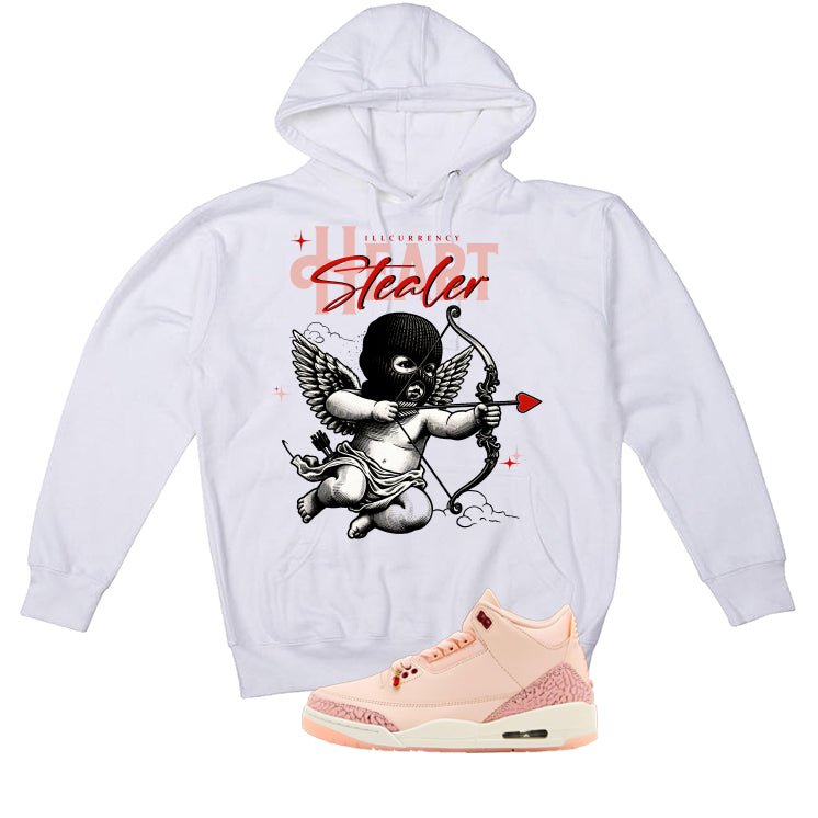 Air Jordan 3 Valentine’s Day White T-Shirt (Heart Stealer)| illcurrency
