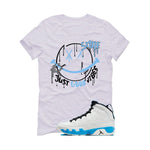 Air Jordan 9 “Powder Blue” | illcurrency White T-Shirt (Smile)