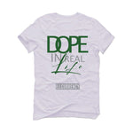Nike Dunk Low Satin Green - White T-Shirt (DOPE)
