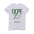 Nike Dunk Low Satin Green - White T-Shirt (DOPE)