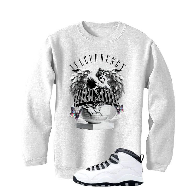 Air Jordan 10 OG Steel White T-Shirt (Chasing Dreams)| illcurrency