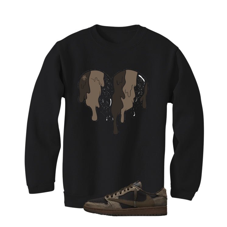 Travis Scott x Air Jordan 1 Low OG Velvet Brown Black T-Shirt (Heart)| illcurrency