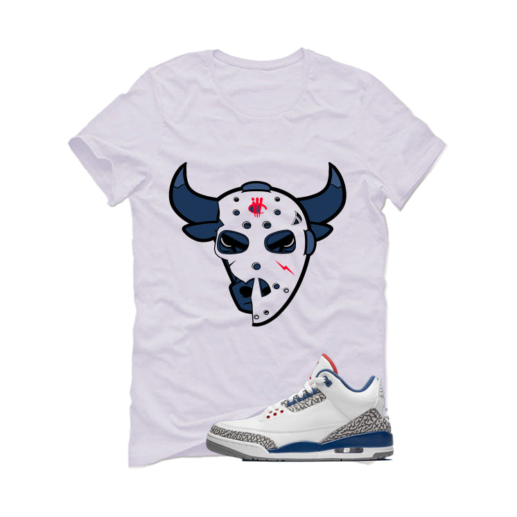 Air Jordan 3 True Blue Matching T-Shirt White T-Shirt (Jason Mask)| illcurrency