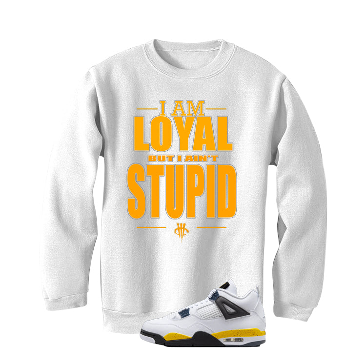 Air Jordan 4 Tour Yellow Matching T-Shirt White T-Shirt (Loyal)| illcurrency