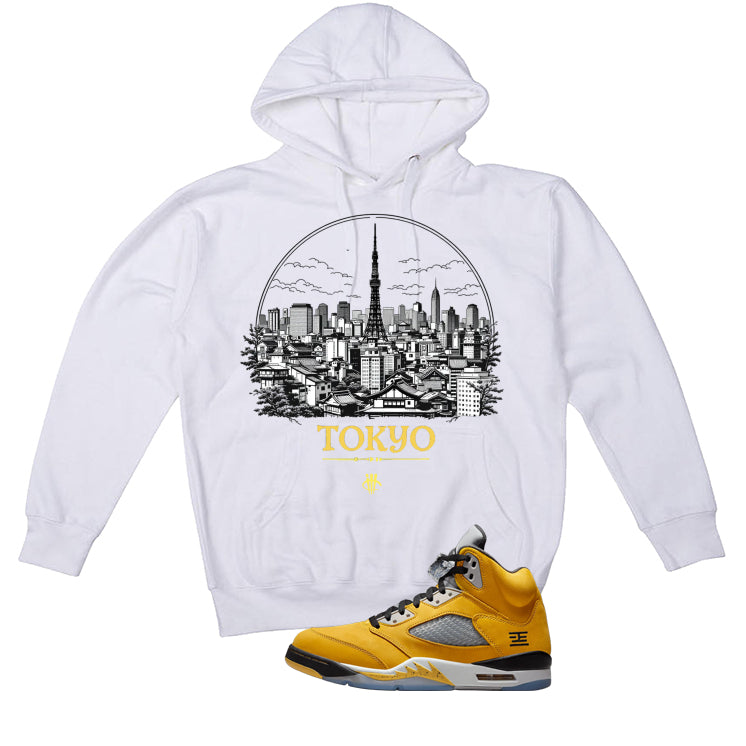 Air Jordan 5 Tokyo Matching T-Shirt, Sweatshirts & Hoodies White T-Shirt (Tokyo)| illcurrency