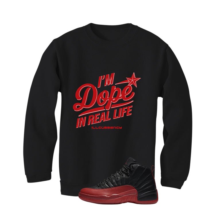 Air Jordan 12 Flu Game 2025 Black T-Shirt (DOPE)| illcurrency