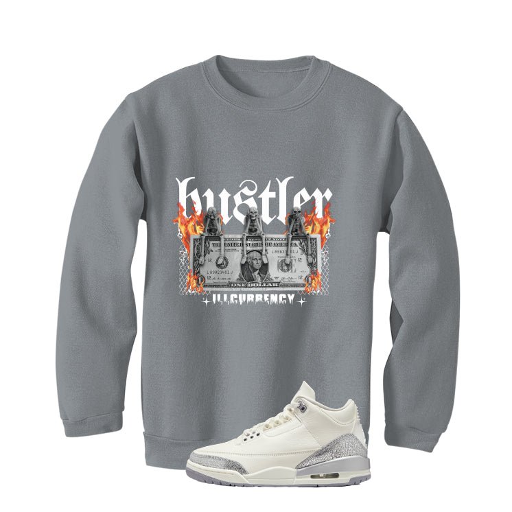 Air Jordan 3 WMNS Sail Grey T-Shirt (See No Evil Hustler)| illcurrency