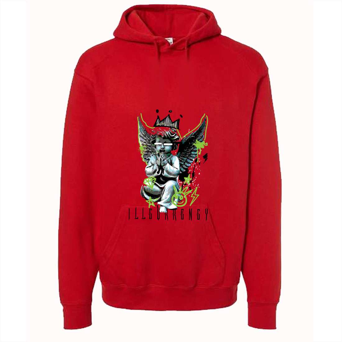 Nike Kobe 6 Protro Reverse Grinch | illcurrency Red T-Shirt (Graffiti Angel)