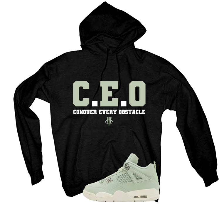 Air Jordan 4 WMNS Seafoam Black T-Shirt (CEO)| illcurrency
