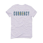 AIR JORDAN 13 “BLUE GREY” | illcurrency White T-Shirt (Across)