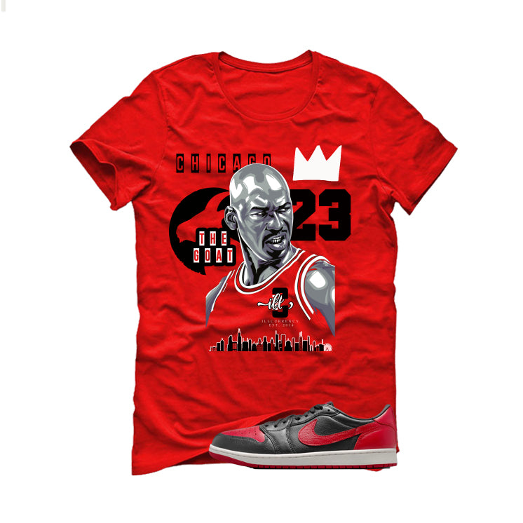Air Jordan 1 Low OG Banned Matching T-Shirt, Sweatshirts & Hoodies Red T-Shirt (The Goat)| illcurrency