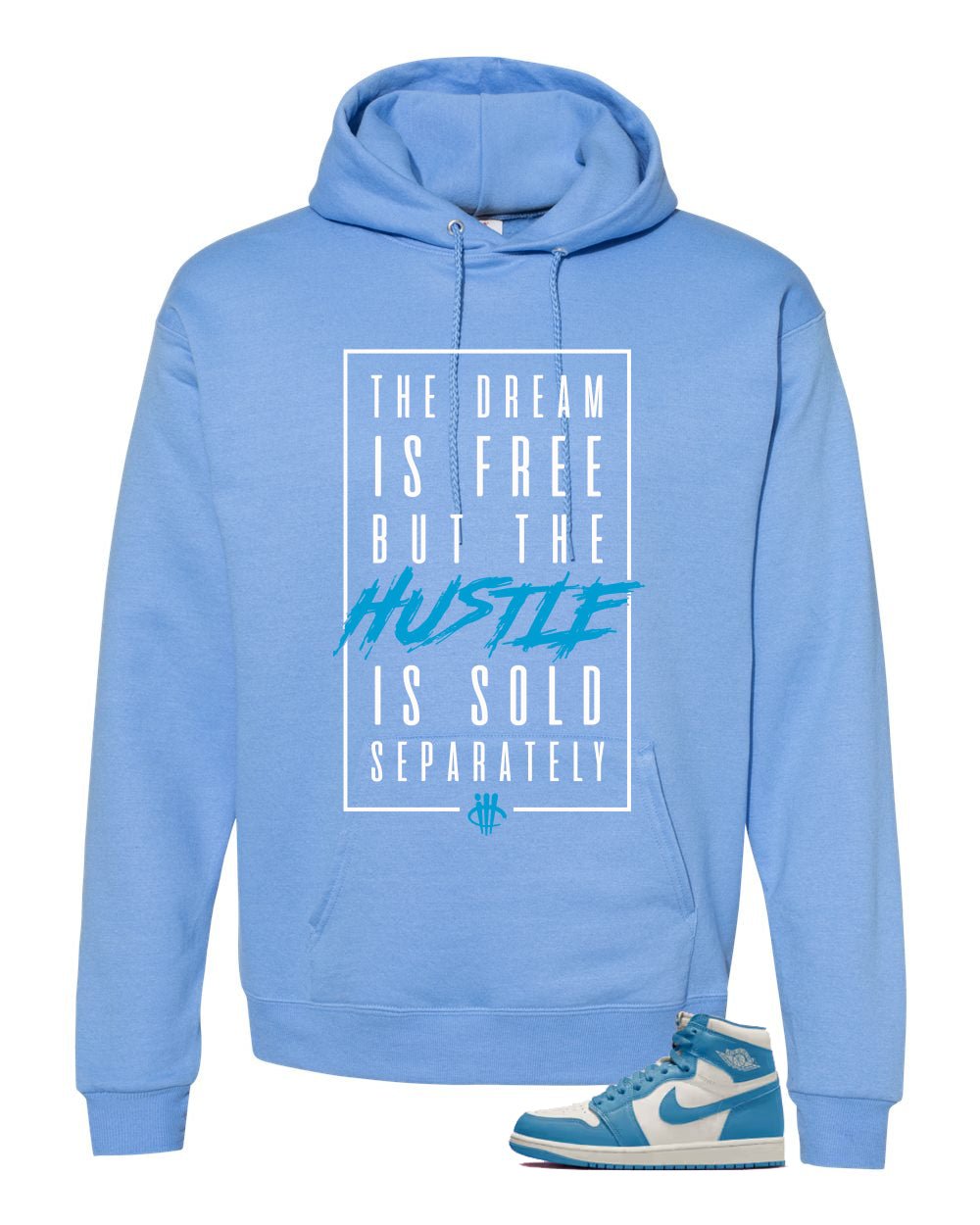 Air Jordan 1 High OG UNC Reimagined Carolina Blue T-Shirt (Dream is Free)| illcurrency