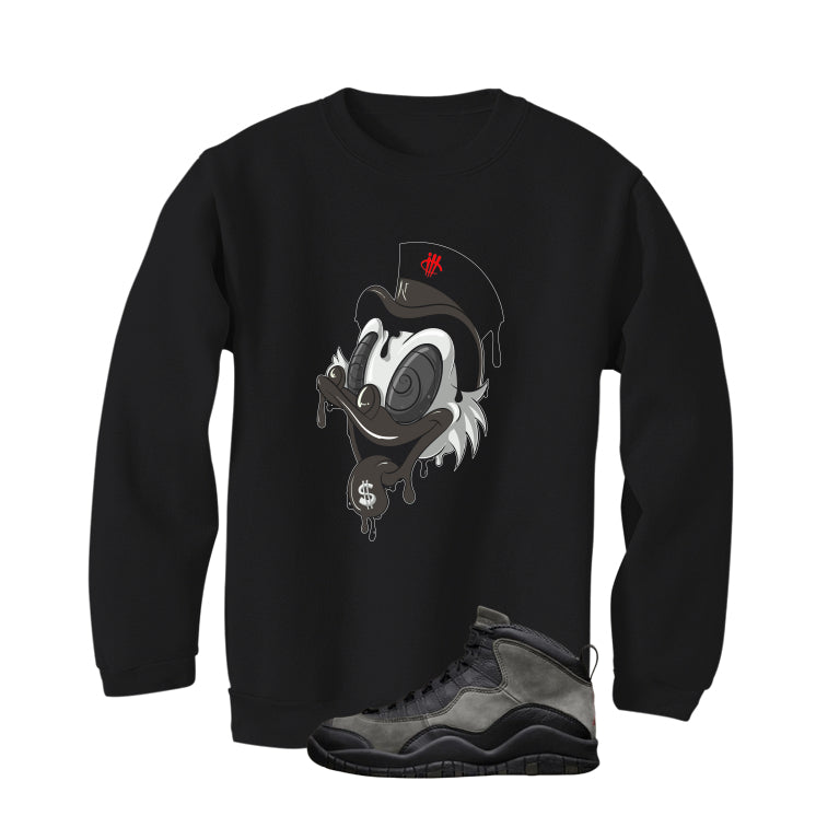 Air Jordan 10 Shadow Matching T-Shirt, Sweatshirts & Hoodies Black T-Shirt (Money Duck)| illcurrency