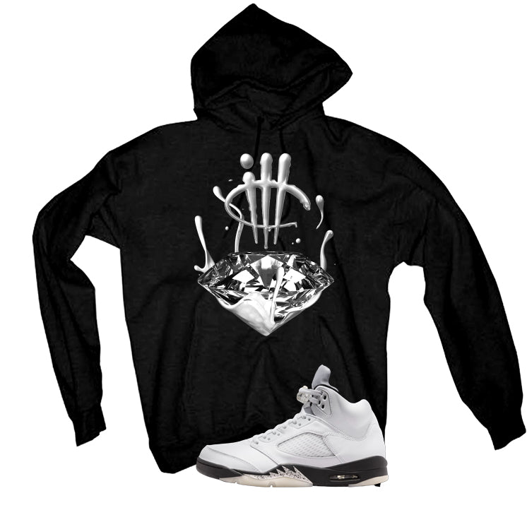 Air Jordan 5 White Black Black T-Shirt (Drip)| illcurrency