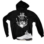 Air Jordan 5 White Black Black T-Shirt (Drip)| illcurrency