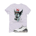 Air Jordan 3 Cement Grey White T-Shirt (Graffiti Angel)| illcurrency