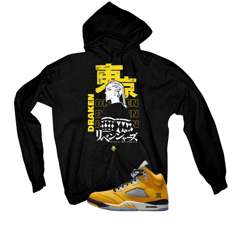 Air Jordan 5 Tokyo Matching T-Shirt, Sweatshirts & Hoodies Black T-Shirt (Draken)| illcurrency