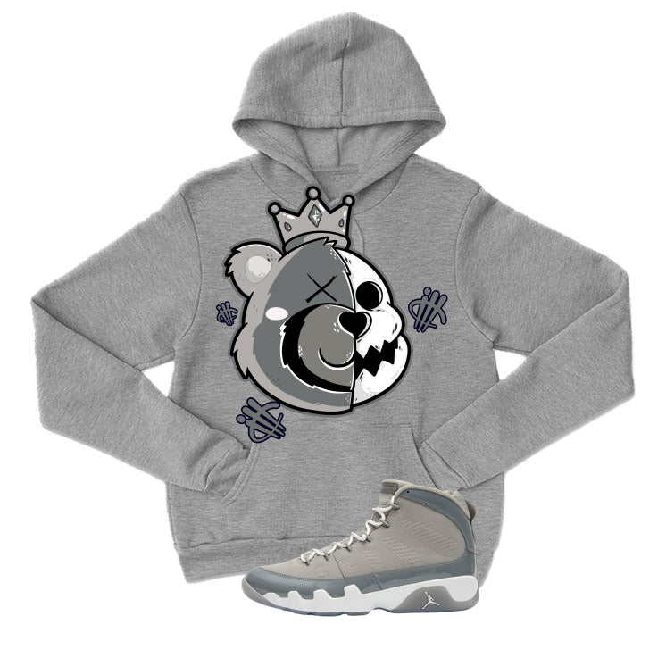 Air Jordan 9 Cool Grey Grey T-Shirt (HALF KING BEAR)| illcurrency