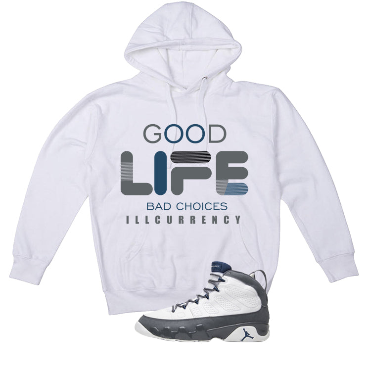 Air Jordan 9 Flint Grey Matching T-Shirt, Sweatshirts & Hoodies White T-Shirt (Bad Choices)| illcurrency