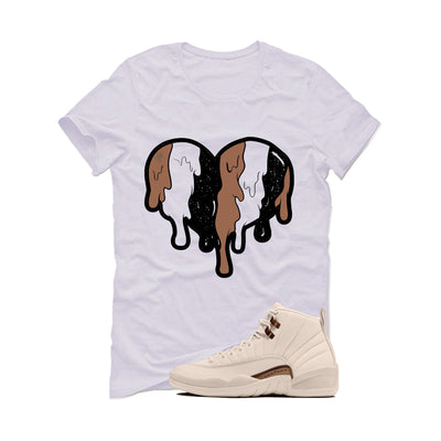 Air Jordan 12 Egg Nog Matching T-Shirt Heart