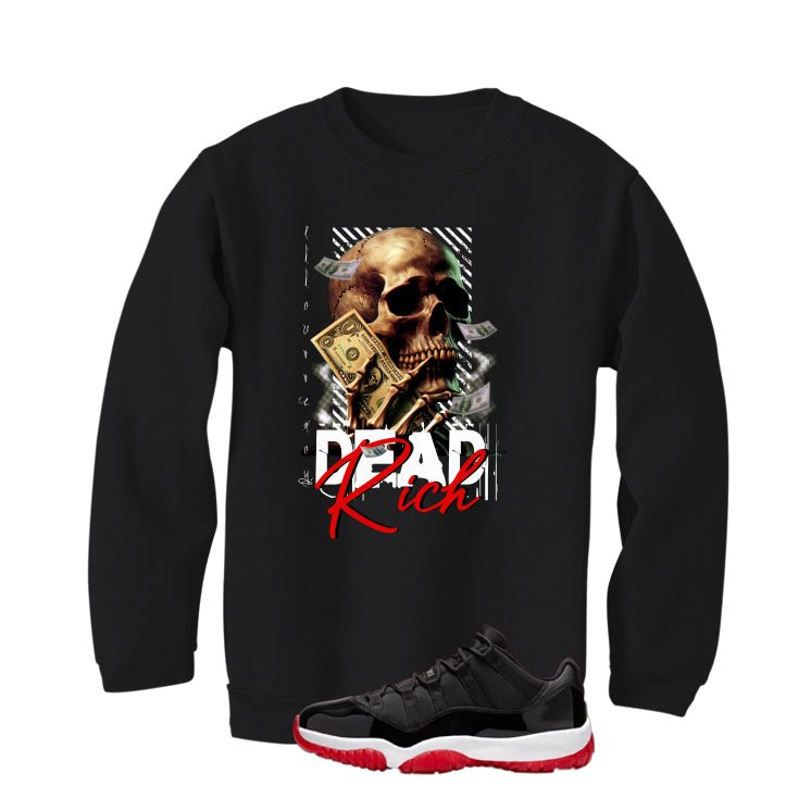 Air Jordan 11 Low Bred Black T-Shirt (Dead Rich)| illcurrency