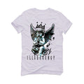 Air Jordan 1 High OG “Reverse Panda” | illcurrency White T-Shirt (Graffiti Angel)
