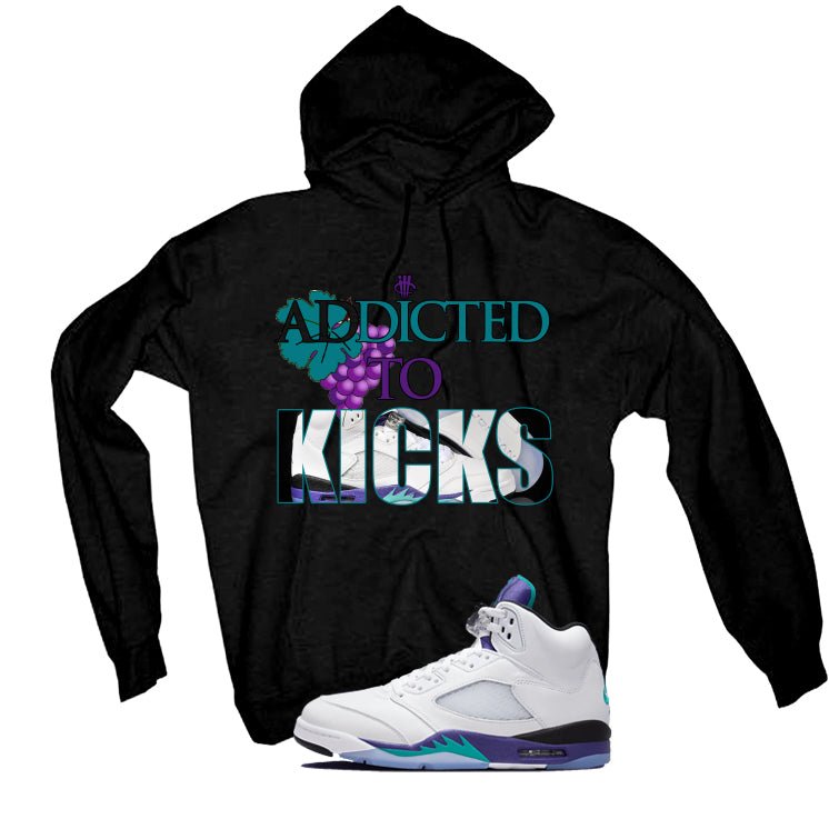 Air Jordan 5 OG Grape Black T-Shirt (addicted to kicks)| illcurrency