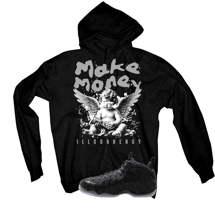 NIKE FOAMPOSITE ONE CARBON FIBER Matching T-Shirt, Sweatshirts & Hoodies Black T-Shirt (Make Money)| illcurrency