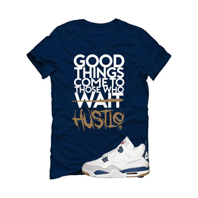 Nike SB x Air Jordan 4 Navy Navy Blue T-Shirt (Good Things)| illcurrency