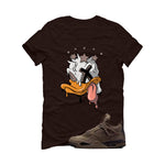 A Ma Maniere x Air Jordan 4 Dark Mocha Matching T-Shirt, Sweatshirts & Hoodies Brown T-Shirt (Ducked)| illcurrency