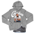 Air Jordan 5 Wolf Grey Matching T-Shirt, Sweatshirts & Hoodies Grey T-Shirt (Crenshaw)