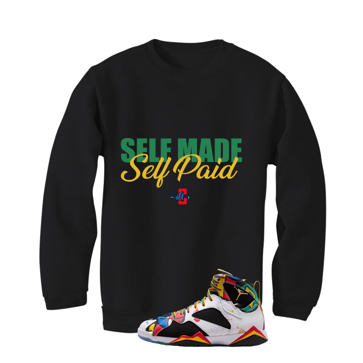 Air Jordan 7 Miro Matching T-Shirt Black T-Shirt (Self Made Self Paid)| illcurrency