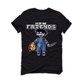 Air Jordan 2 Low Varsity Royal - Black T-Shirt (Cut off fake friends)