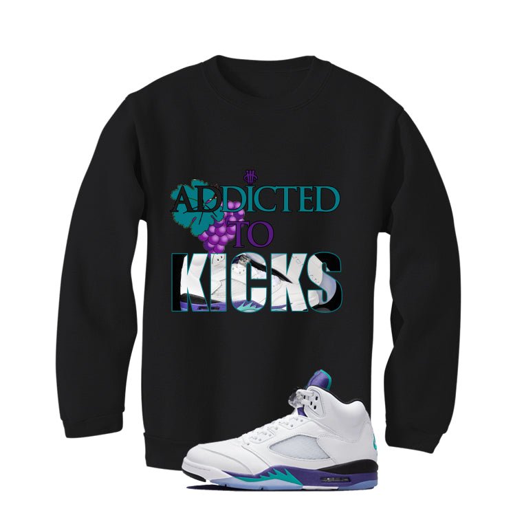 Air Jordan 5 OG Grape Black T-Shirt (addicted to kicks)| illcurrency
