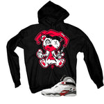 Air Jordan 8 Bugs Bunny Matching T-Shirt, Sweatshirts & Hoodies Black T-Shirt (Teddy Joker)| illcurrency