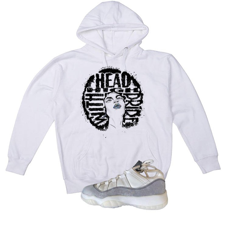 Air Jordan 11 Low Year Of The Snake White T-Shirt (Head High)| illcurrency