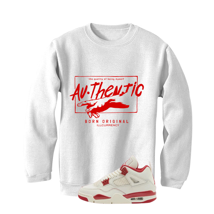 Air Jordan 4 Valentine’s Day (Sierra Red) Matching T-Shirt, Sweatshirts & Hoodies White T-Shirt (Authentic)| illcurrency