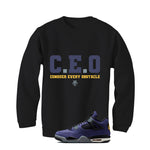 Air Jordan 4 OG Lakers Matching T-Shirt, Sweatshirts & Hoodies Black T-Shirt (Ceo)| illcurrency