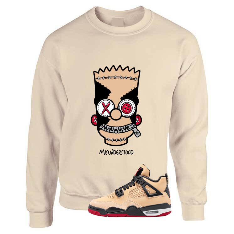 Air Jordan 4 Pizza (GS) Tan T-Shirt (Misunderstood)| illcurrency