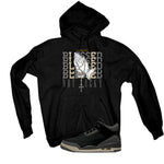 A Ma Maniere x Air Jordan 3 Black Black T-Shirt (Blessed not lucky)| illcurrency